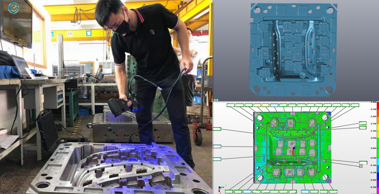 Industrial 3D scanning for automotive components and plastic injection mold inspection