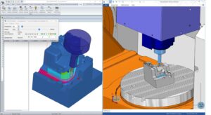 5-axis CAM programming and toolpath simulation for complex aerospace components