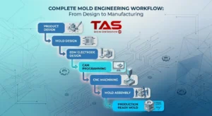 Complete mold engineering services including mold design, CAM programming, CNC machining, and mold manufacturing.