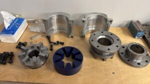 3D scan point cloud data of an industrial flex coupling for reverse engineering